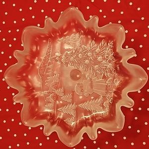 Vintage Mikasa Holiday Classic Footed Platter